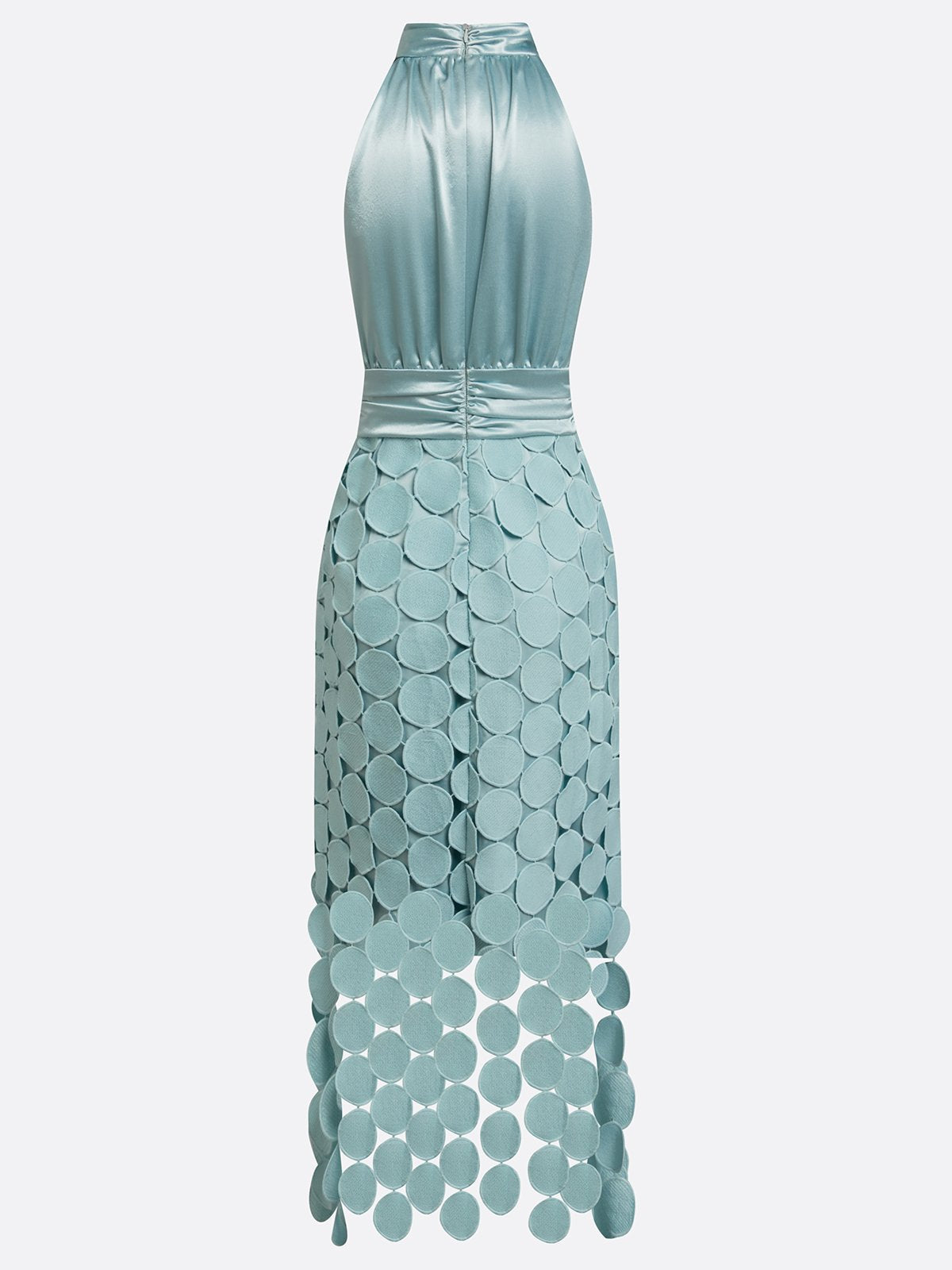 Virginia - Satin Halter Midi Dress