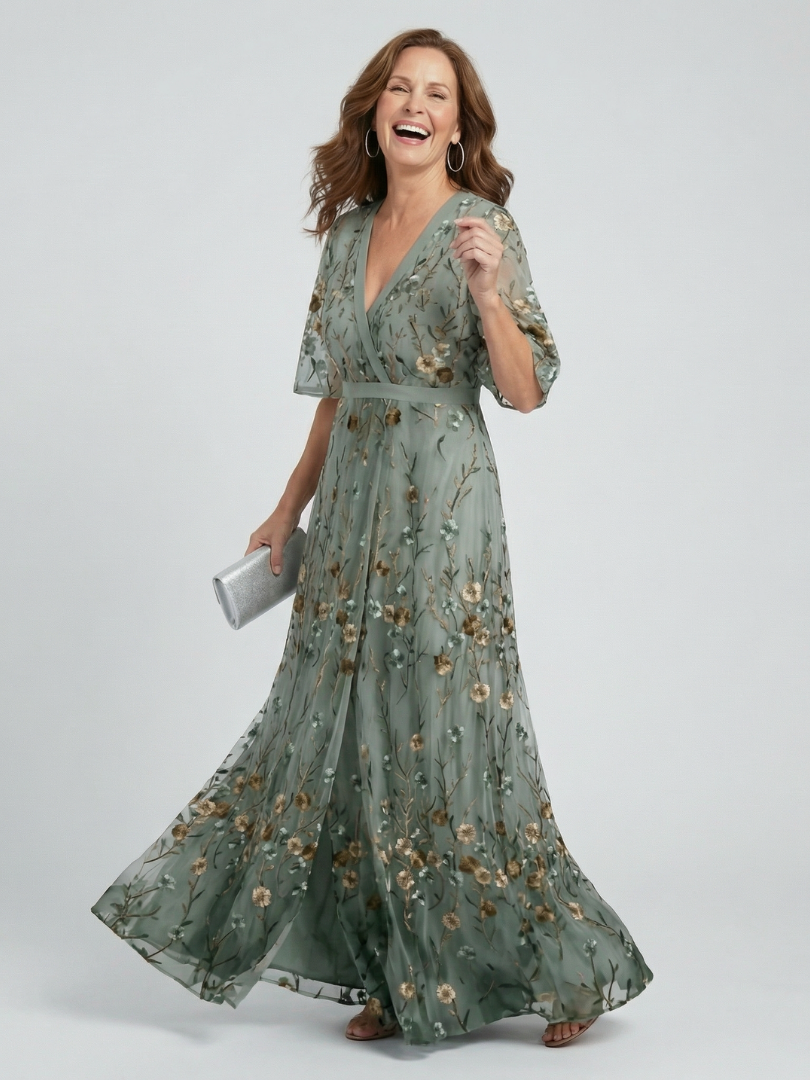 Patricia - Elegant Chiffon Maxi Dress