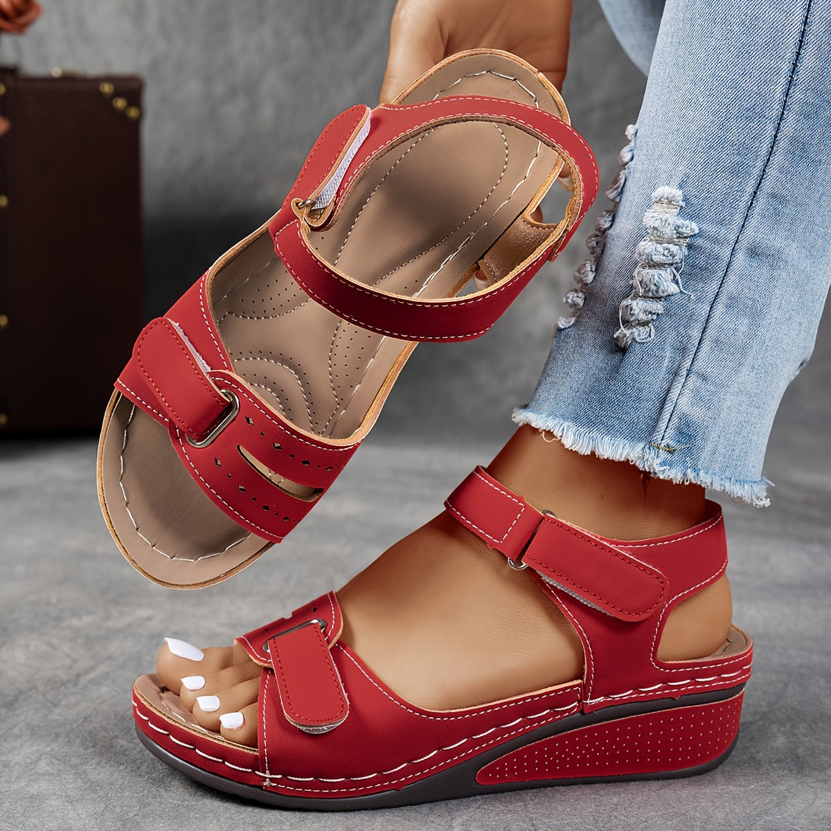 Priscilla - Adjustable Strap Comfort Sandals