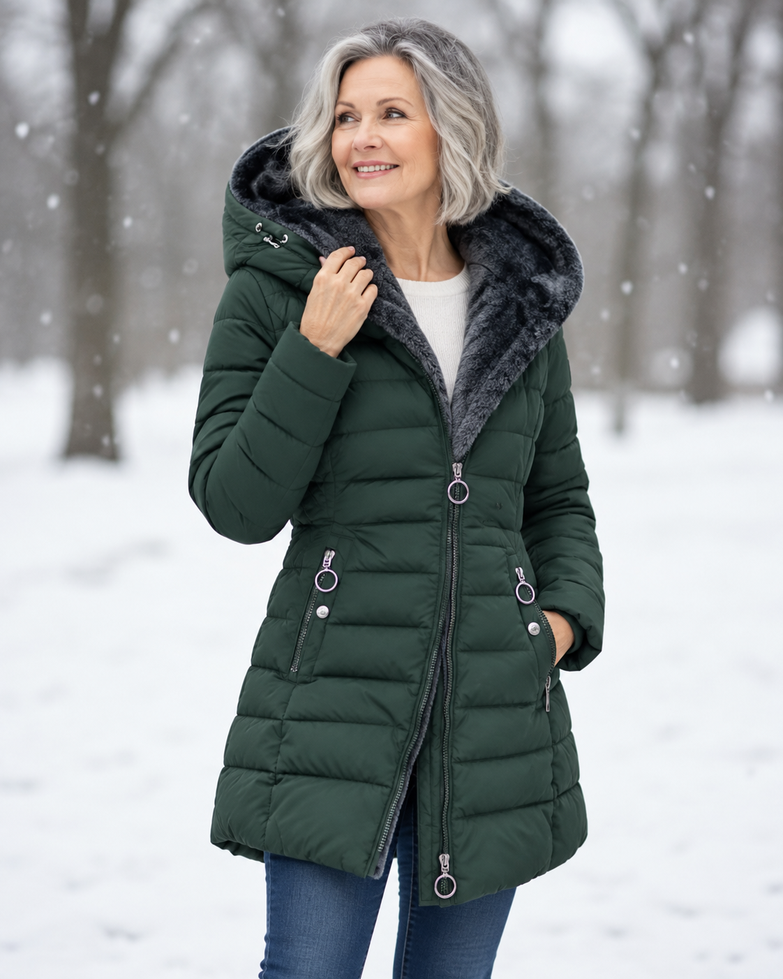 Agatha - Hooded Quilted Winter Coat