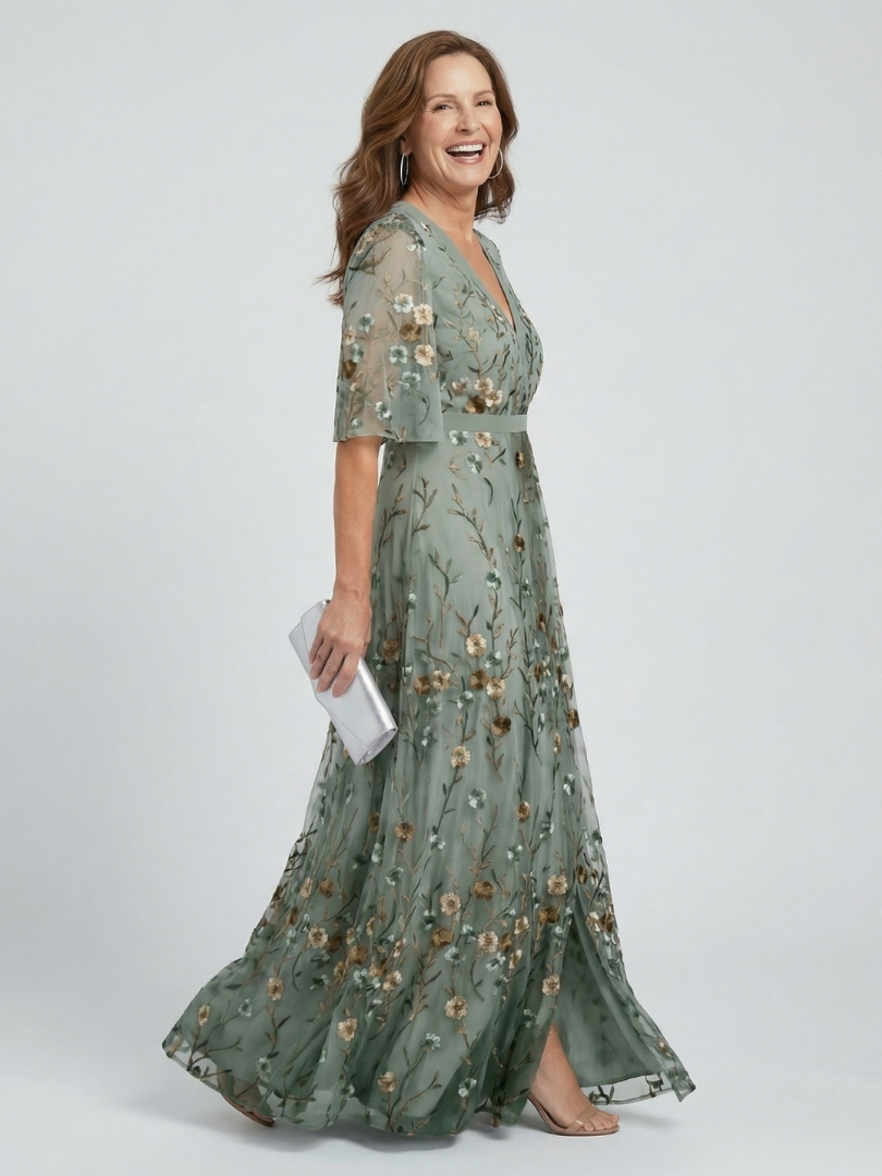 Patricia - Elegant Chiffon Maxi Dress