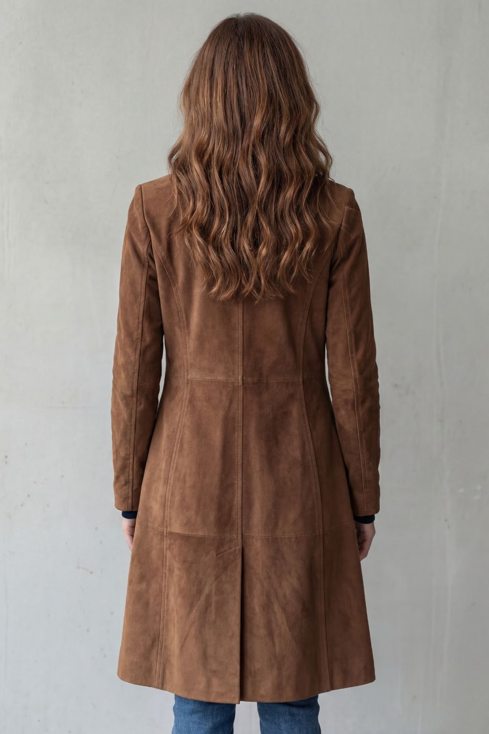 Eugenia - Long Suede-Finish Coat