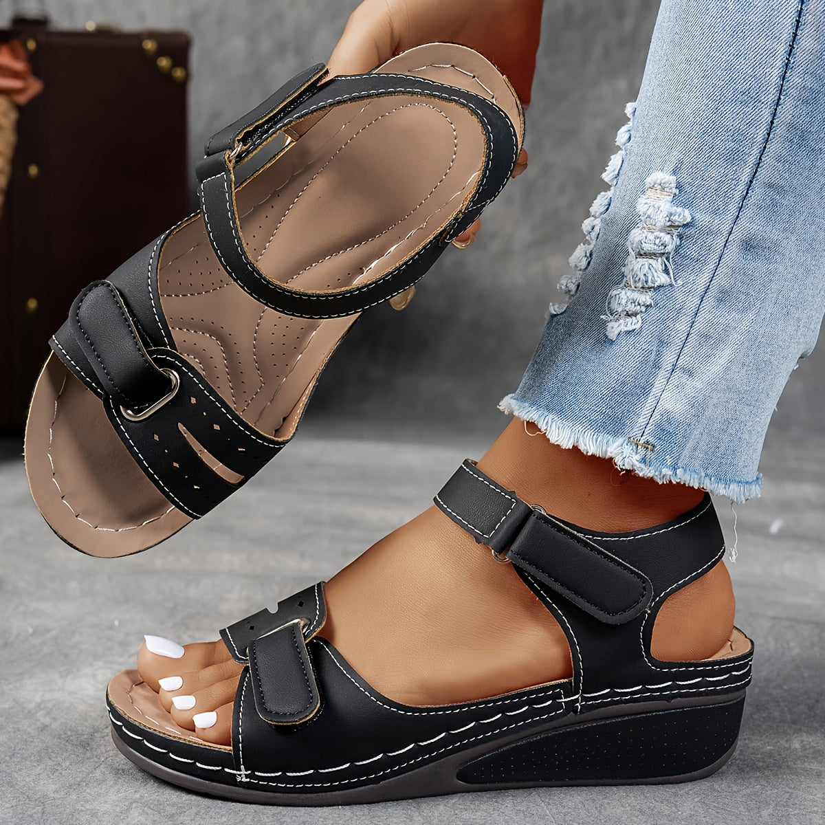 Priscilla - Adjustable Strap Comfort Sandals