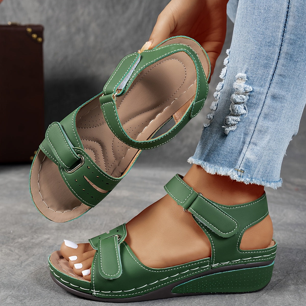 Priscilla - Adjustable Strap Comfort Sandals