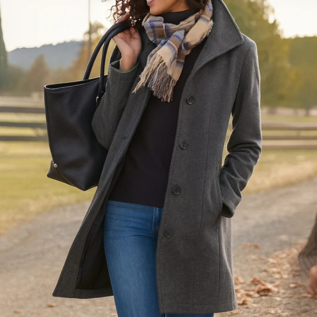 Irma - Classic Button-Front Coat