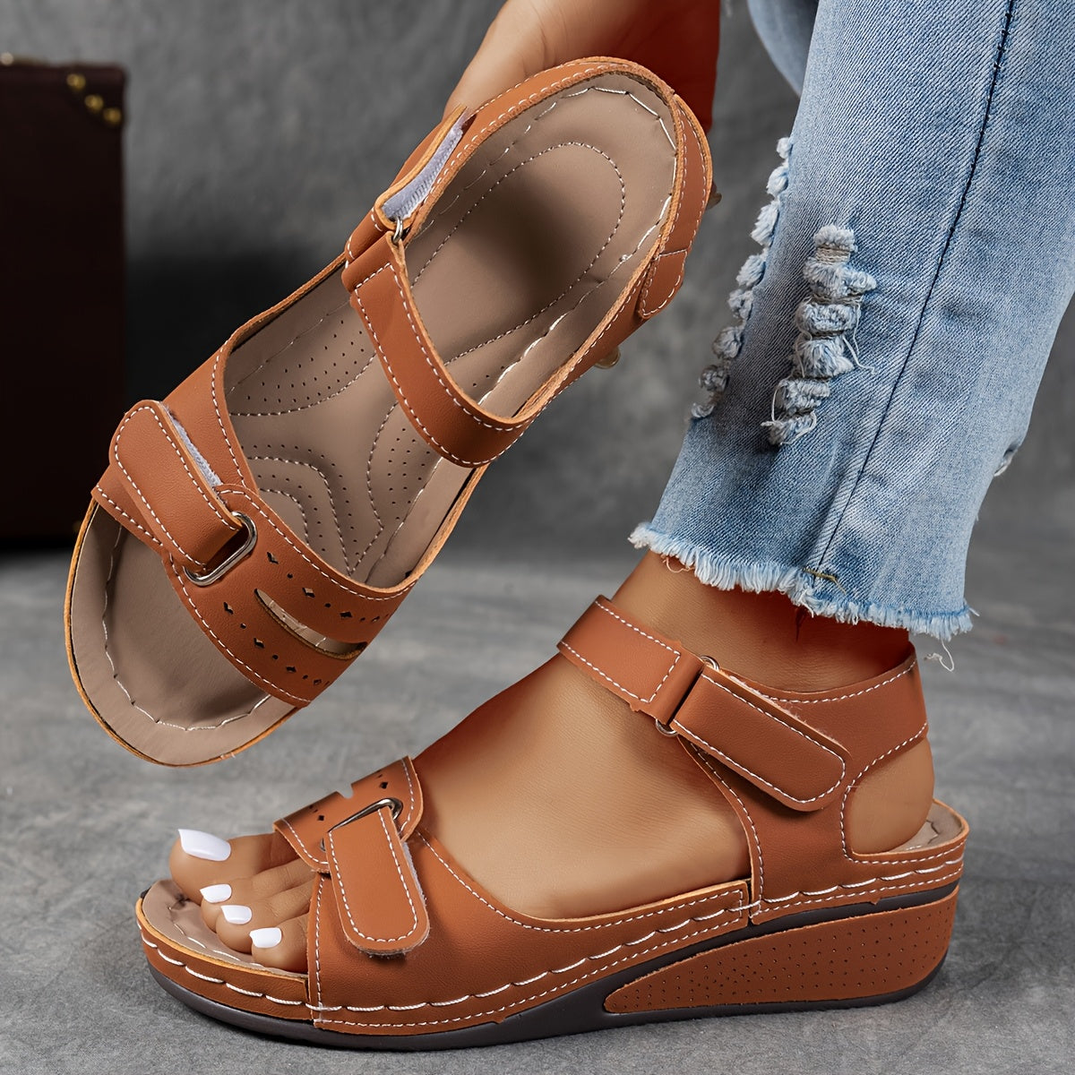 Priscilla - Adjustable Strap Comfort Sandals