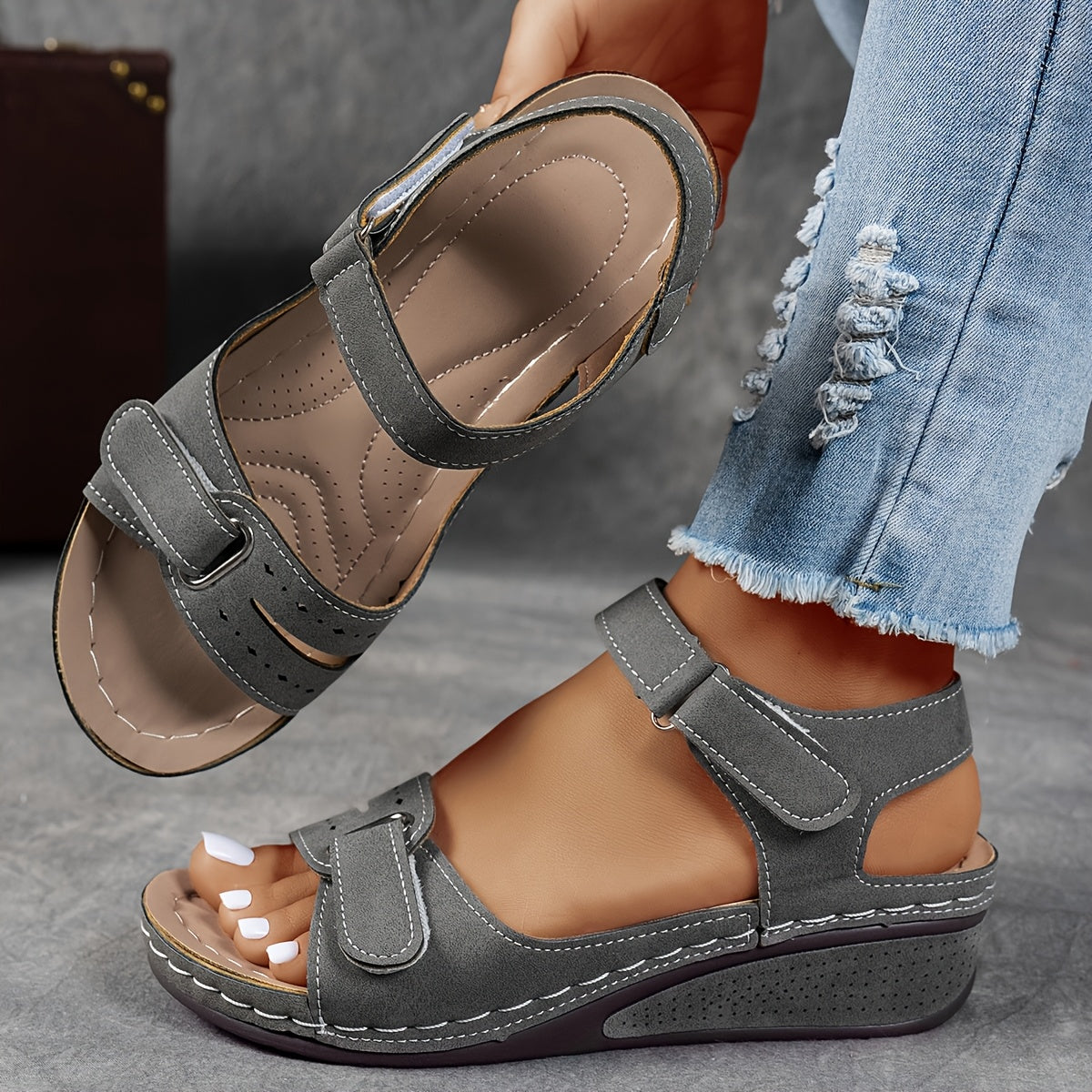 Priscilla - Adjustable Strap Comfort Sandals