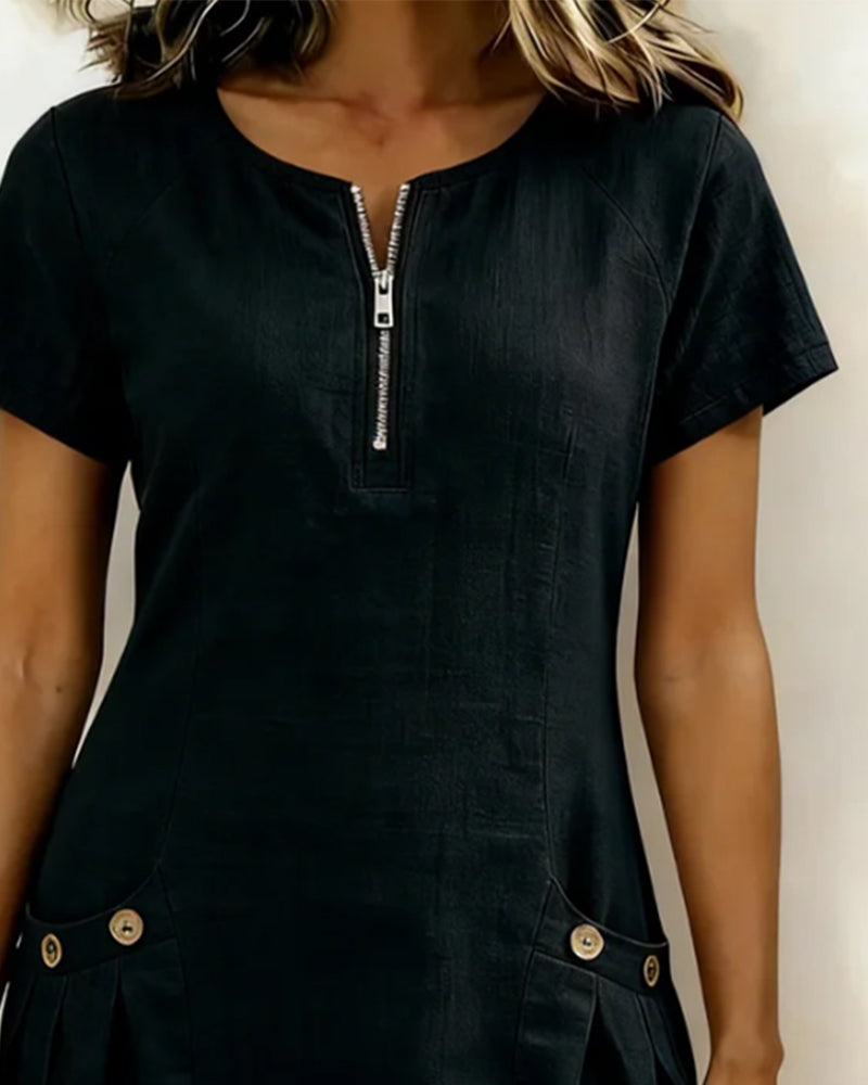 Judith - Breezy Cotton-Linen Dress