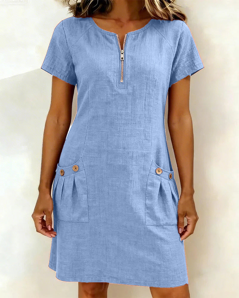 Judith - Breezy Cotton-Linen Dress