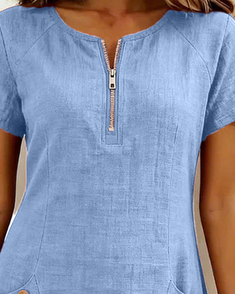 Judith - Breezy Cotton-Linen Dress
