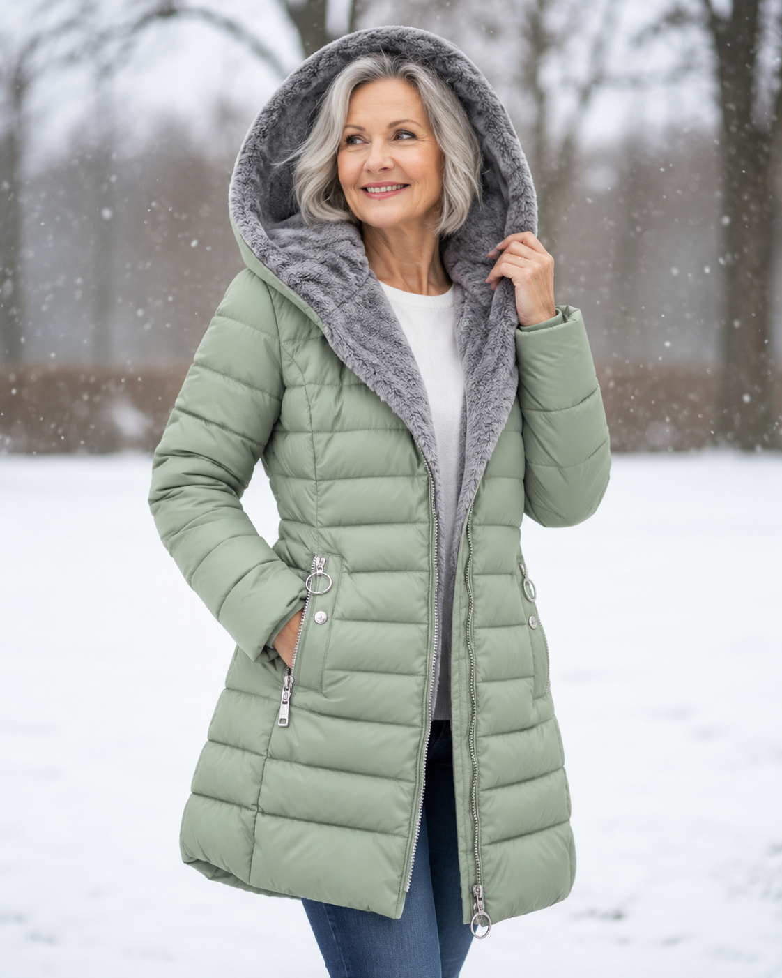 Agatha - Hooded Quilted Winter Coat