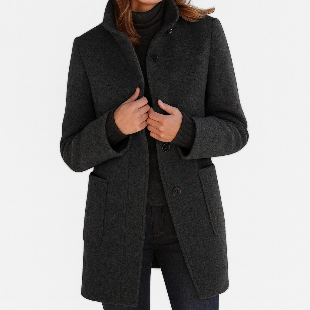 Josephine - High-Collar Wool Coat