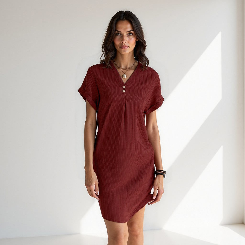 Kinley - Classic Pleated Midi Dress