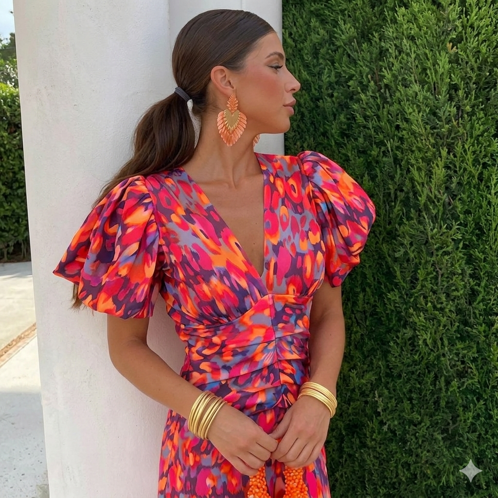 ISABELLA - ELEGANT FLORAL DRESS