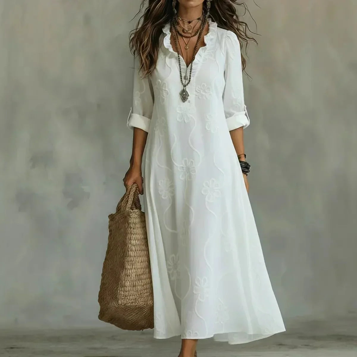 Karen - Flattering Floral Summer Dress