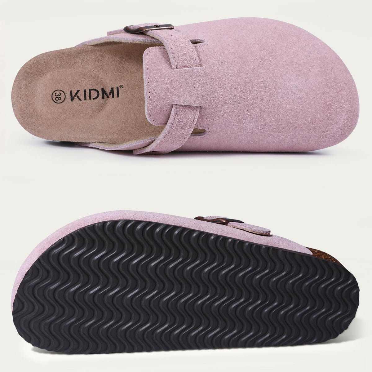 Riley - Suede Ergonomic Clogs