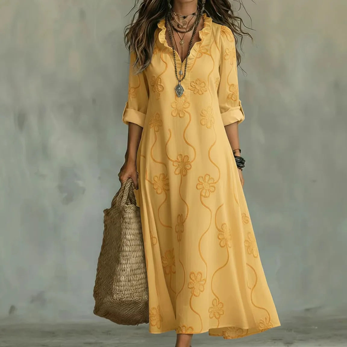 Karen - Flattering Floral Summer Dress