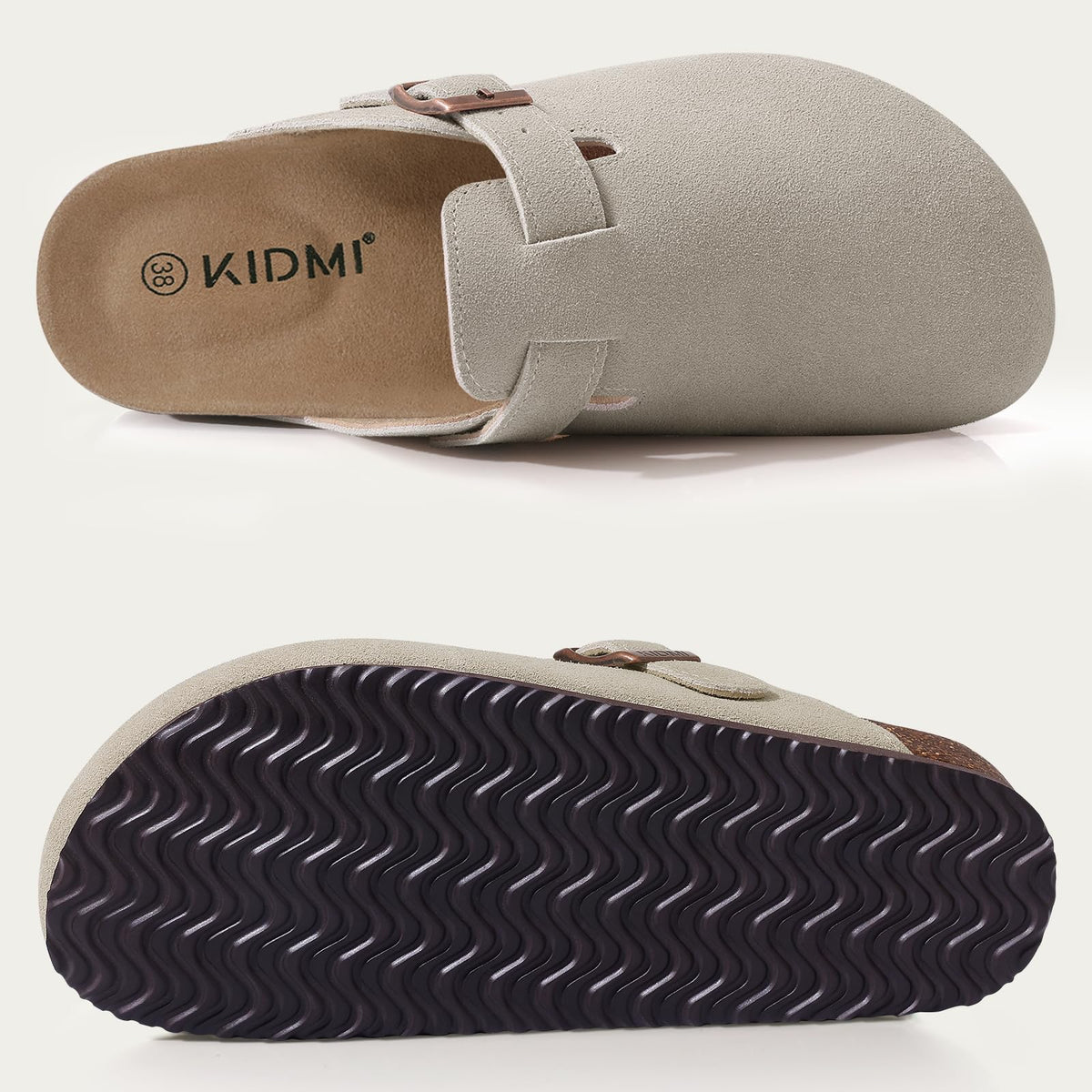 Riley - Suede Ergonomic Clogs