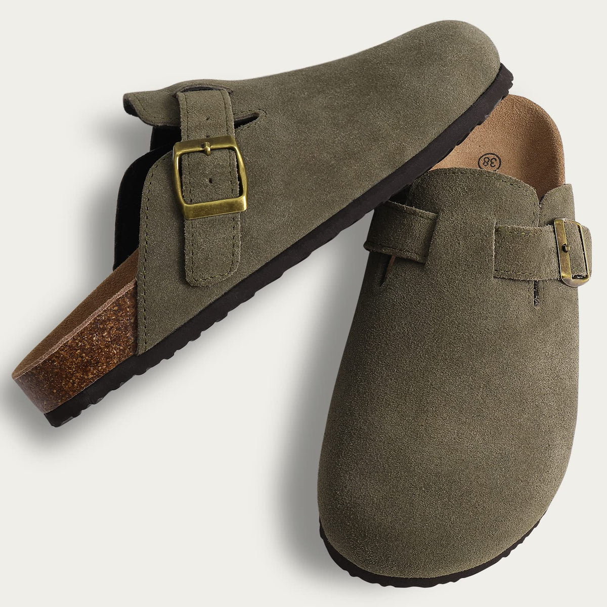 Riley - Suede Ergonomic Clogs