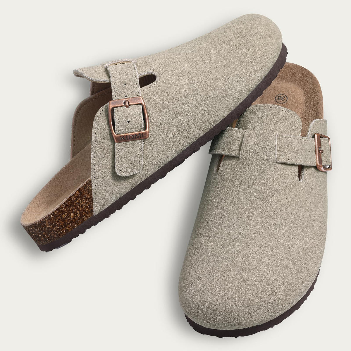 Riley - Suede Ergonomic Clogs