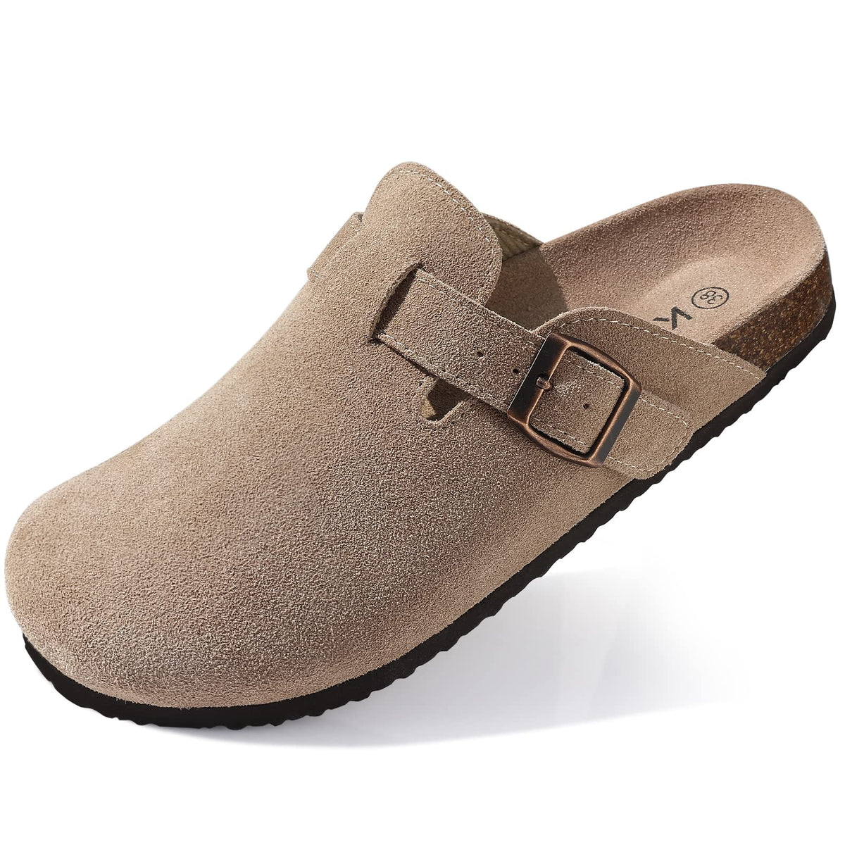 Riley - Suede Ergonomic Clogs