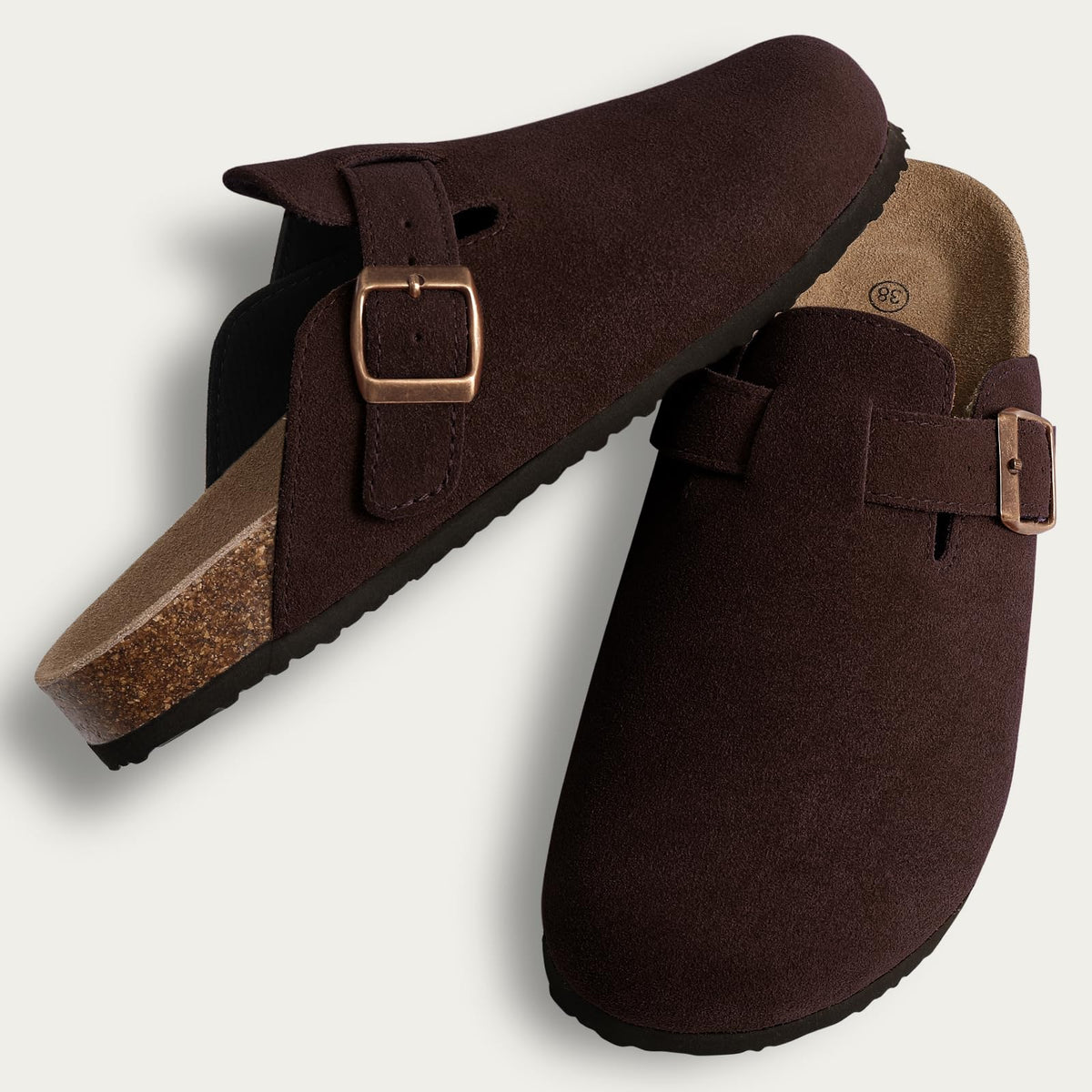 Riley - Suede Ergonomic Clogs