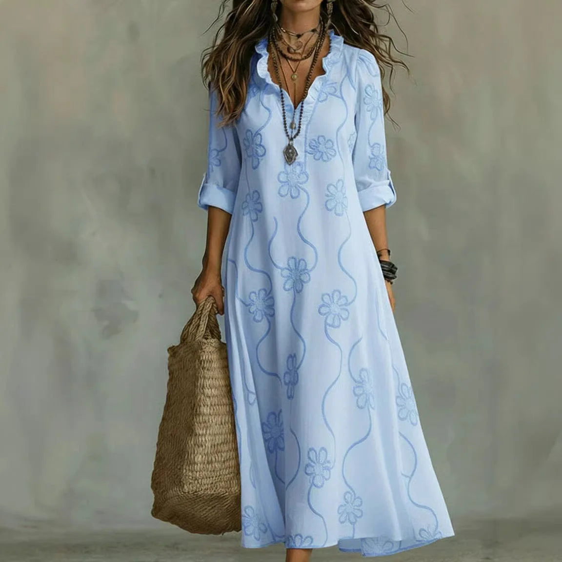Karen - Flattering Floral Summer Dress
