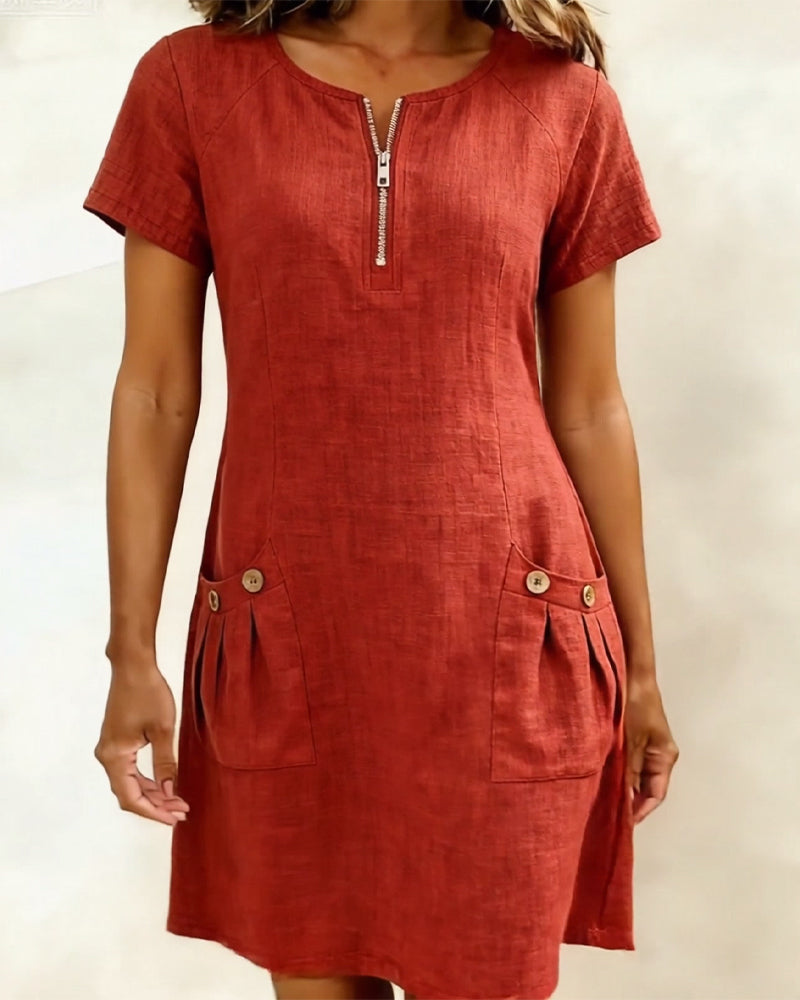 Judith - Breezy Cotton-Linen Dress