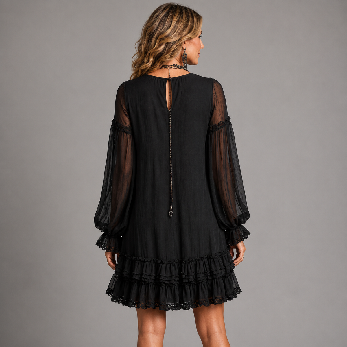 Nadine - Ruffled Short Dress