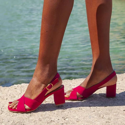 Sandra - Block Heel Summer Sandals