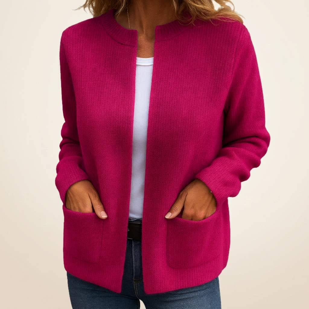 Harriet - Zip-Up Knit Cardigan
