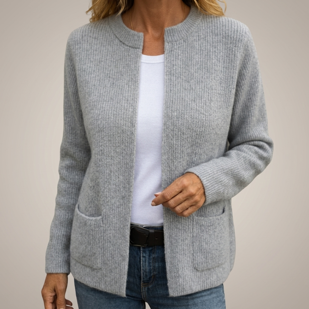 Harriet - Zip-Up Knit Cardigan