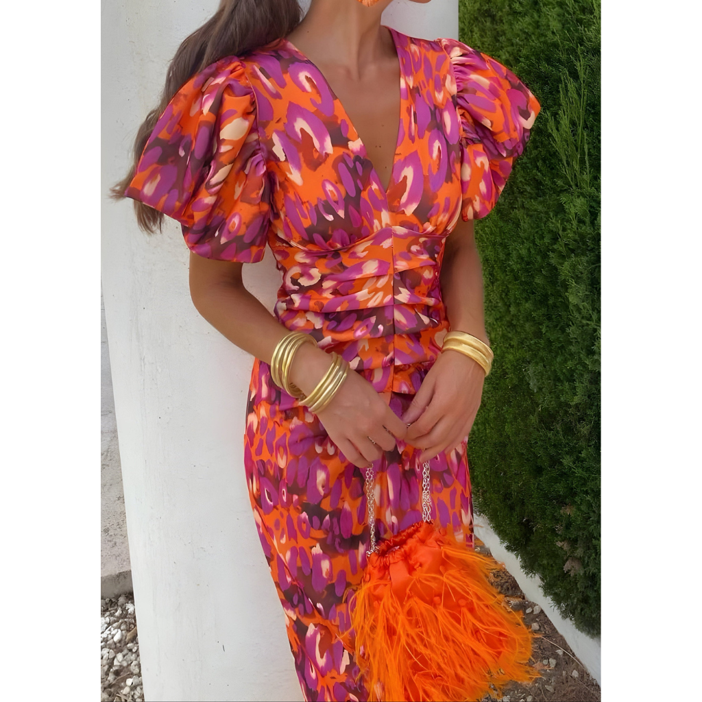 ISABELLA - ELEGANT FLORAL DRESS