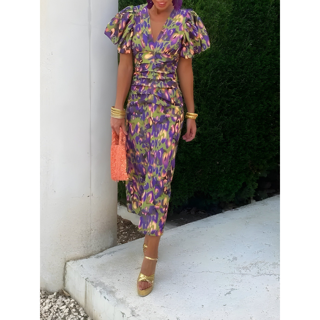 ISABELLA - ELEGANT FLORAL DRESS