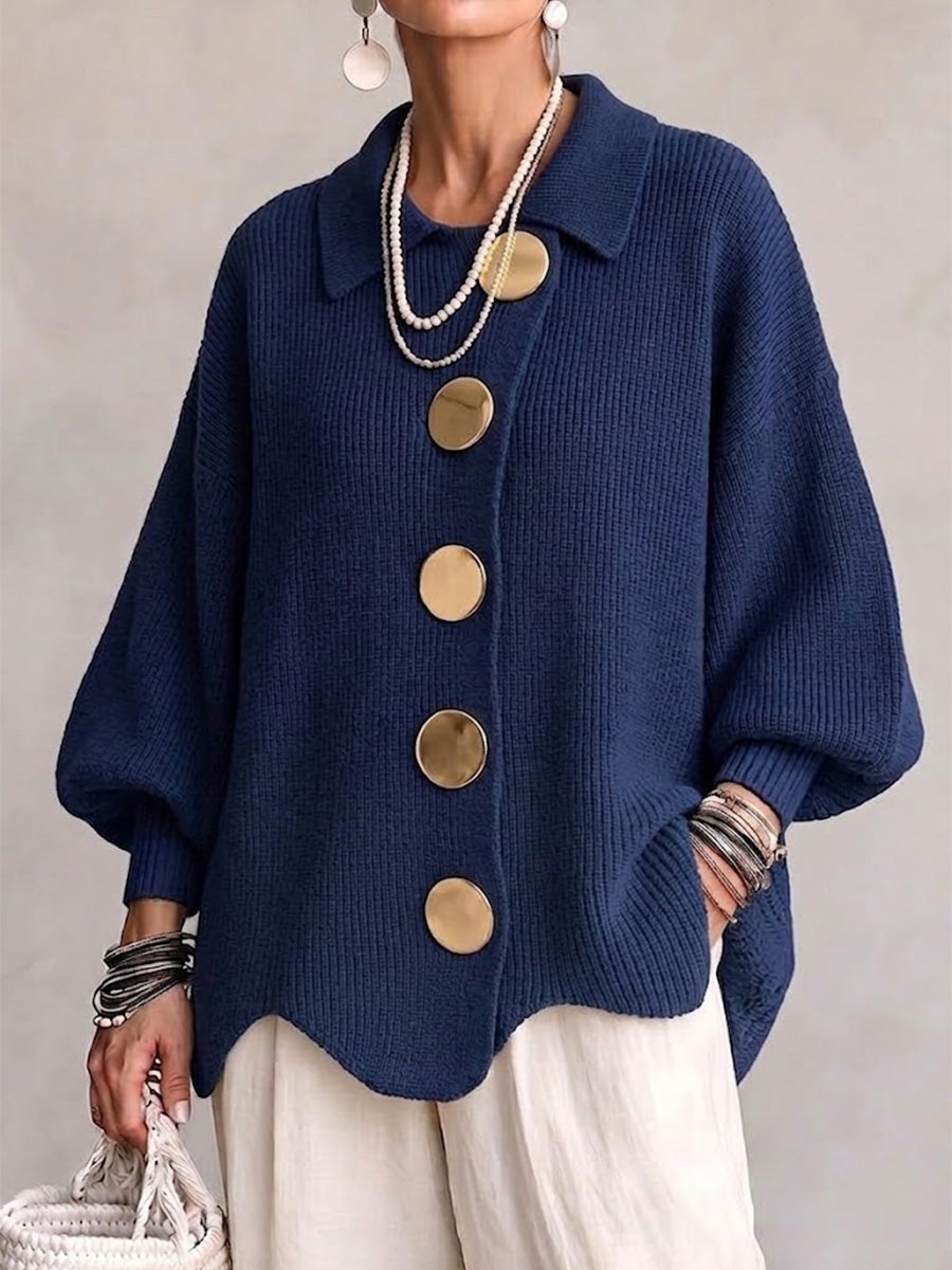 Clara - Oversized Button Cardigan