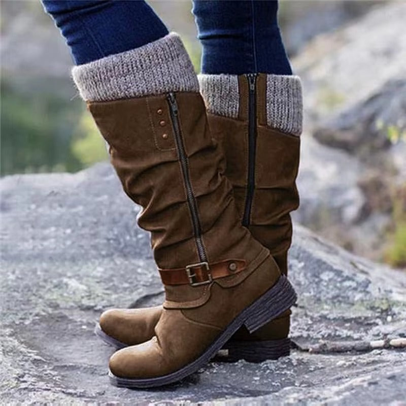 Women's Knee High Boots With Non-Slip Rubber Soles